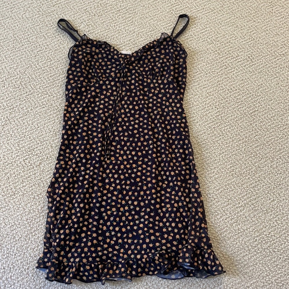 Sheer mini dress with slip underneath